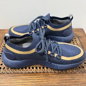 Size 10.5 Allbirds Womens Trail Runner SWT Mizzle Navy Hiking Outdoor Laced Shoe